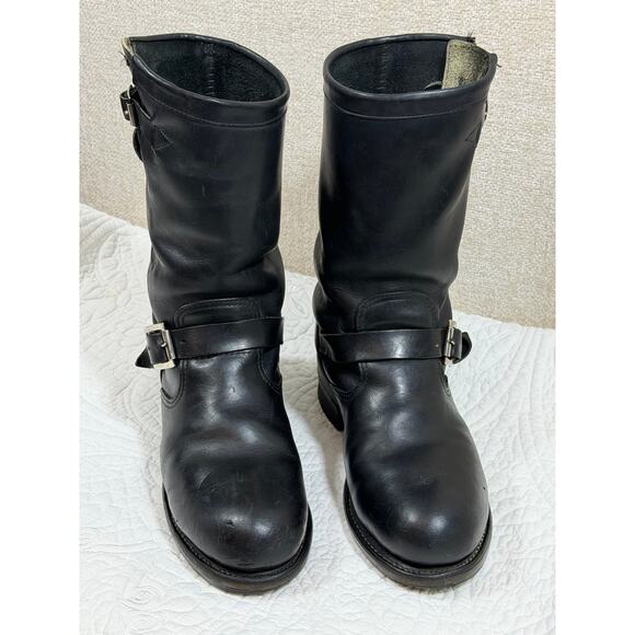 Chippewa Women 7.5M Black Steel Toe 9 Inch Work Motorcycle Boots Leather USA - Picture 9 of 14